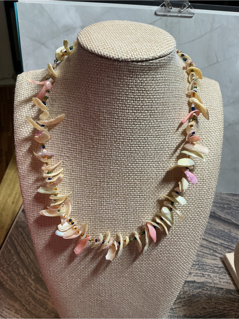 Vintage Shell Chip Branch Necklace